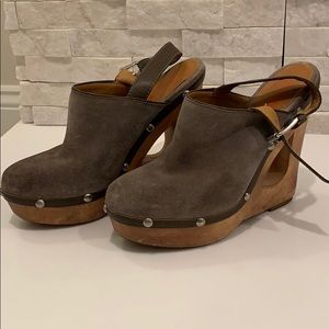 Michael Kors Wooden Suede Heel